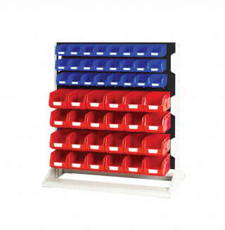 16917320. - Louvre panel rack single sided & bin kit