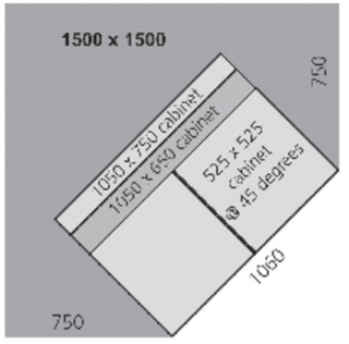 41201067.15V - cubio corner worktop